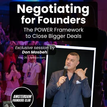 Cover Image for Negotiating for Founders: The POWER Framework to Close Bigger Deals