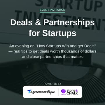 Cover Image for Deals & Partnerships for Startups