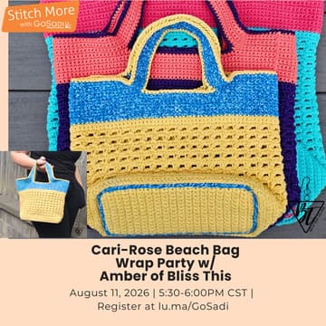 Cover Image for GoSadi Summer of Making-Cari Rose Beach Bag Wrap Party