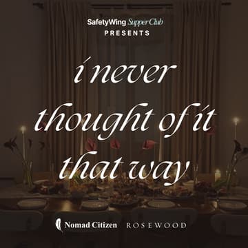 Cover Image for I never thought of it that way 🍽️ A curated dinner