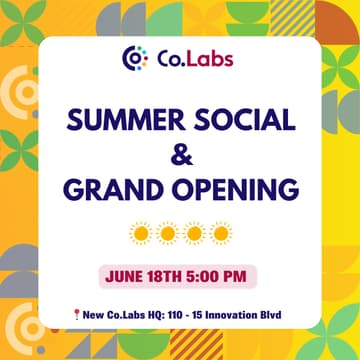 Cover Image for Co.Labs Summer Social & Grand Opening