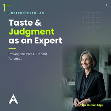 Cover Image for How Do You Showcase Taste and Judgment as an Expert?