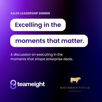 Cover Image for Dreamforce Sales Leaders Dinner with Teameight