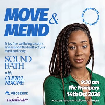 Cover Image for Move & Mend - Sound Bath with Cheryl Ndione at The Trampery