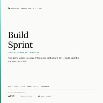 Cover Image for Build Sprint: Your First Real AI Assistant in 60 Minutes