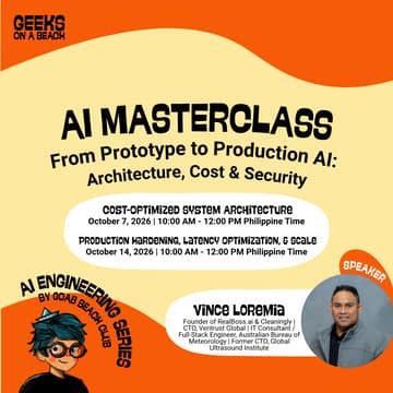Cover Image for [AI 202] AI Engineering Masterclass: Session 2 with Vince Loremia