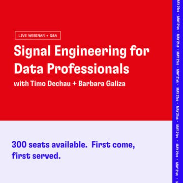 Cover Image for Signal Engineering for Data Professionals