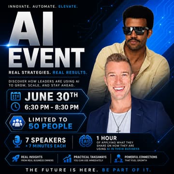 Cover Image for AI Event for Owners & Founders (Exchange Ideas and See whats Working)