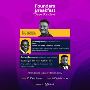 Cover Image for Founders Breakfast Vol. II with Seye Bandele