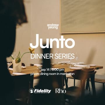 Cover Image for Junto Founder Dinner (Hosted by Andrew & Friends)