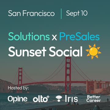 Cover Image for SF PreSales + Solutions Rooftop Sunset Social 🌅