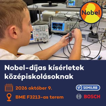 Cover Image for Nobel-díjas kísérletek 2026 - regisztráció a második péntek délutáni alkalomra (október 9.)