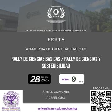 Cover Image for Rally de Ciencias Básicas y Sostenibilidad