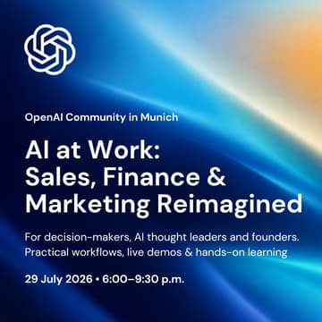 Cover Image for AI at Work: Sales, Finance & Marketing Reimagined