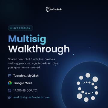 Cover Image for Safrochain Multisig Walkthrough