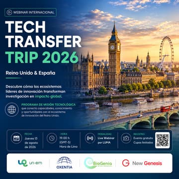 Cover Image for 🚀 Webinar Internacional TECH TRANSFER TRIP 2026