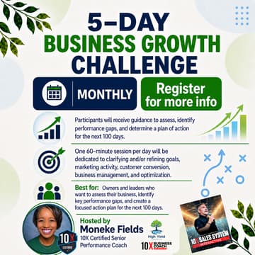 Cover Image for Business Growth Challenge - 5 Day ONLINE