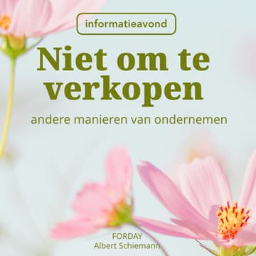 Cover Image for Niet om te verkopen — andere manieren van ondernemen