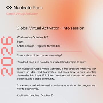 Cover Image for Nucleate Paris - Global Virtual Activator Info Session