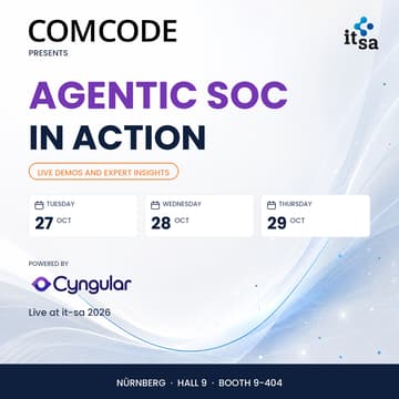 Cover Image for Agentic SOC in Action - Cyngular Live-Demo @ it-sa