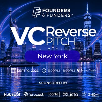 Cover Image for Founders & Funders: NYC VC Reverse Pitch
