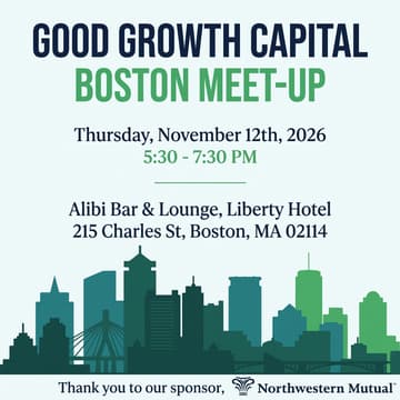 Cover Image for Good Growth Capital Boston Meet Up