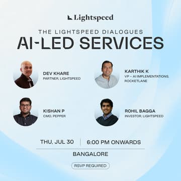 Cover Image for The Lightspeed Dialogues: AI-led Services