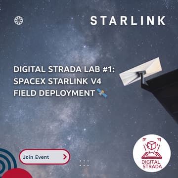 Cover Image for Digital Strada Lab #1: SpaceX Starlink v4 Field Deployment 🛰️