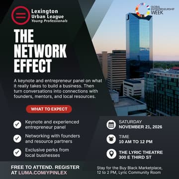 Cover Image for The Network Effect | Global Entrepreneurship Week Lexington
