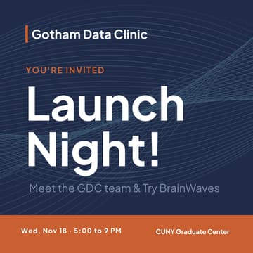 Cover Image for Gotham Data Clinic | Launch Night!