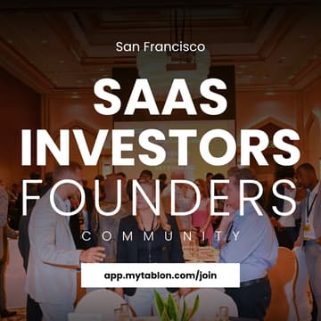 Cover Image for Join SaaS Community | Investors & Founders | San Francisco