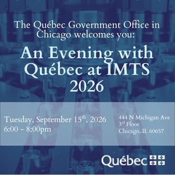 Cover Image for An Evening with Québec at IMTS 2026