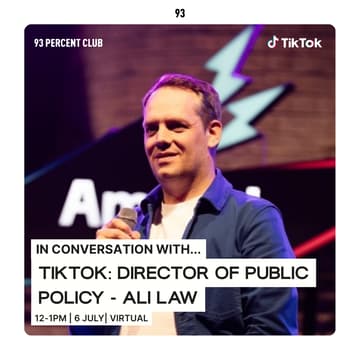 Cover Image for In conversation with... Tiktok: Director of Public Policy - Ali Law