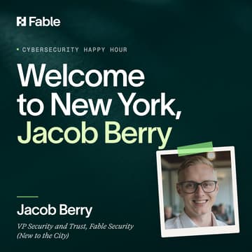 Cover Image for Welcome to New York Jacob Berry, a Cybersecurity Happy Hour