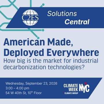 Cover Image for American Made, Deployed Everywhere: How big is the market for industrial decarbonization technologies?