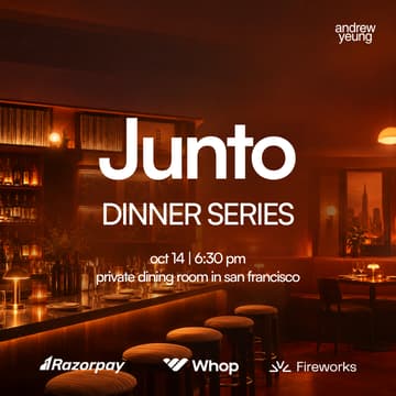 Cover Image for Junto Founder Dinner (hosted by Andrew Yeung and friends)