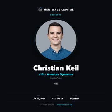 Cover Image for NWC Speaker Series: Christian Keil, a16z American Dynamism