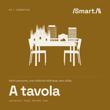 Cover Image for SmartAI: Una cena, parliamo di AI — Milano