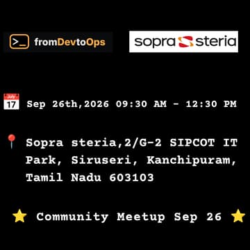 Cover Image for fromDevtoOps l Devops Community Meetup Sep 26