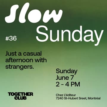 Cover Image for Slow Sunday #36 – Chez L'Éditeur