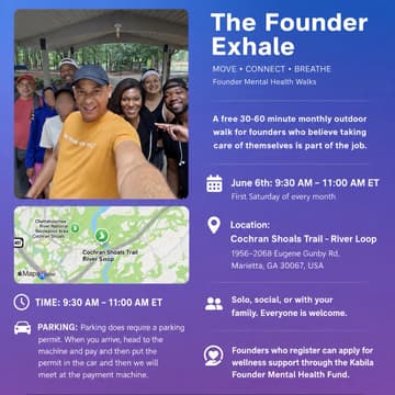 Cover Image for The Founder Exhale: Mental Health Walk