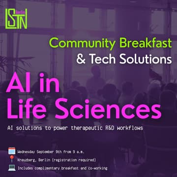 Cover Image for AI in Life Sciences: Community Breakfast & Tech Solutions