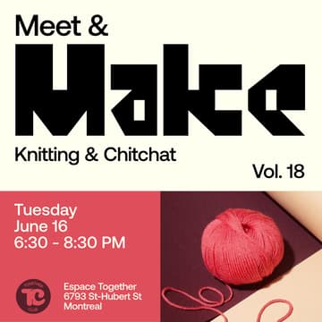 Cover Image for Meet & Make #18 – Tricot 🧶