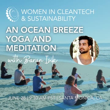 Cover Image for Women in Cleantech: An Ocean Breeze Yoga and Meditation with Baran Isik