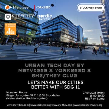 Cover Image for Urban Tech Day by Metvibee x Yorkseed x SHE/THEY Club