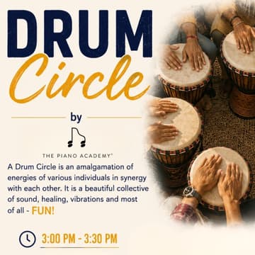 Cover Image for Drum Circle by 88 The Piano Academy (3pm) | Cathedral Alumni Business Showcase 2026
