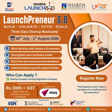 Cover Image for LaunchPreneur 3.0- Startup Bootcamp at Sharda University