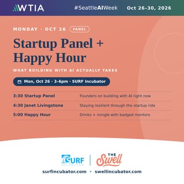 Cover Image for Startup Panel + Happy Hour @Seattle AI Week