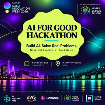 Cover Image for AI for Good Hackathon Norway 2026