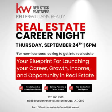 Cover Image for Career Night at KW Red Stick Partners